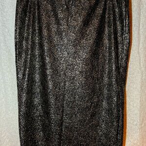 Torrid size 0 stretch black gold skirt